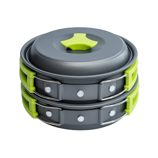 Camping Cookware Mess Kit for Backpacking Gear Camping Cooking Set Camping Pots and Pans Set Backpacking Stove Portable Stove Compatible