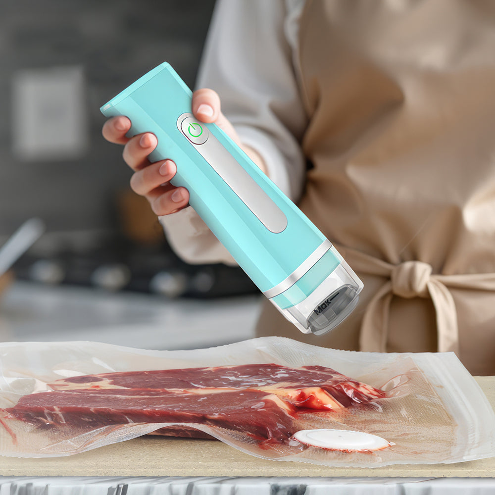 Handheld Vacuum Sealer with Visible Water Tank & 30 Reusable Bags