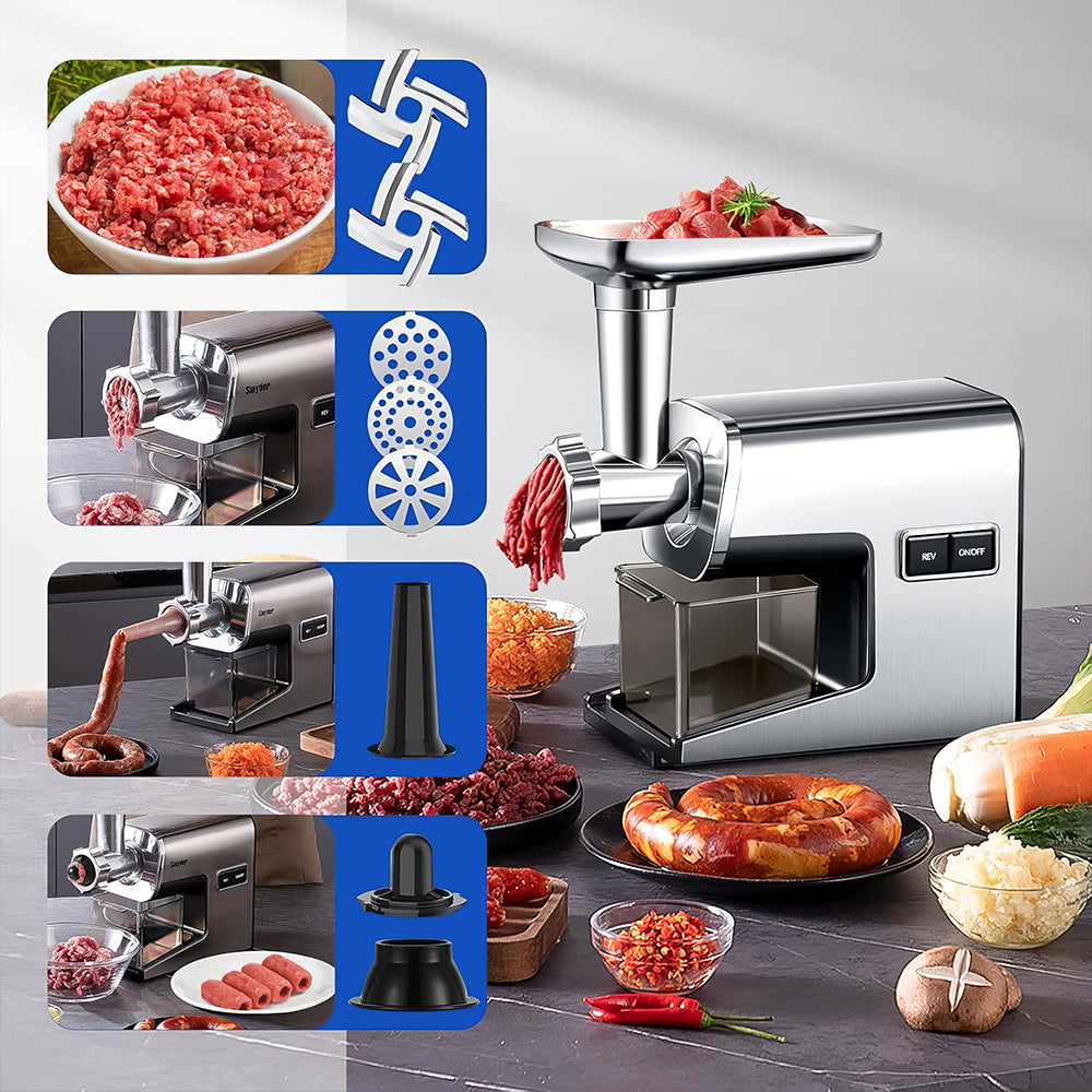 3000W Electric Meat Grinder, Heavy Duty Mincer with Sausage Kit