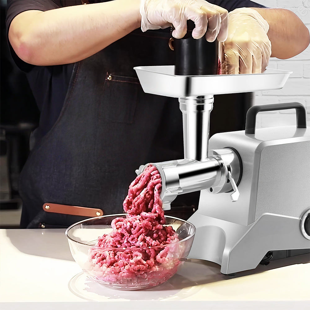 Electric Meat Grinder #12, 575W Stainless Steel Mincer with Sausage Kit