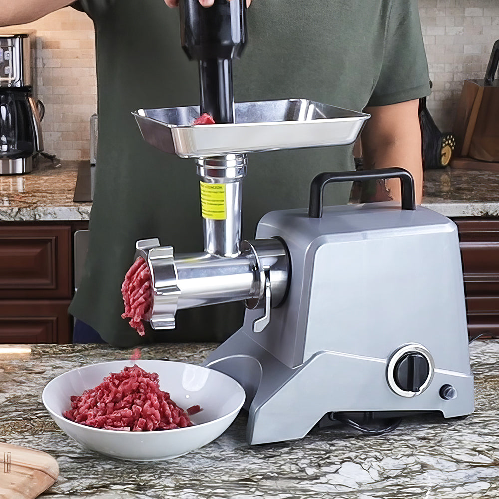 Electric Meat Grinder #12, 575W Stainless Steel Mincer with Sausage Kit