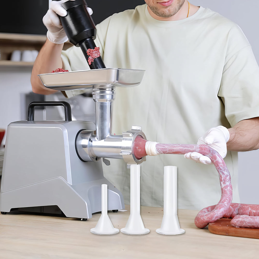 Electric Meat Grinder #12, 575W Stainless Steel Mincer with Sausage Kit