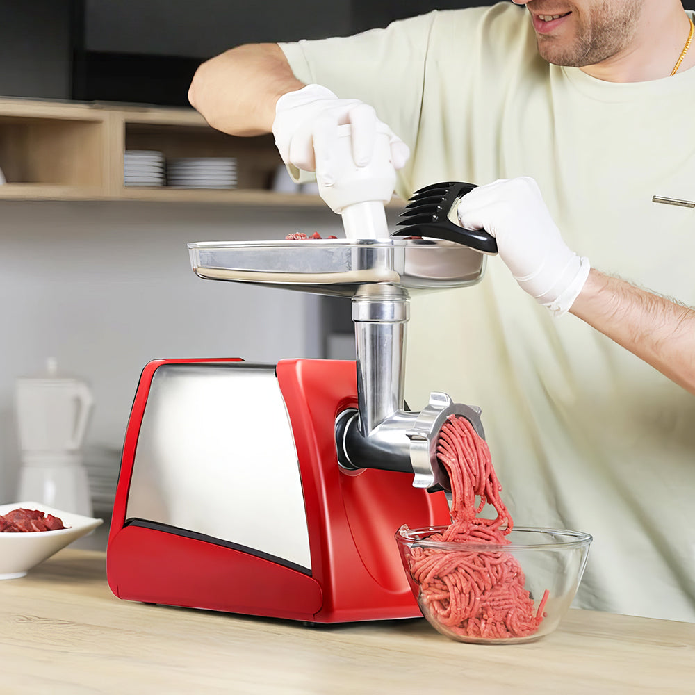 Electric Meat Grinder #12, 575W Stainless Steel Mincer with Sausage Kit