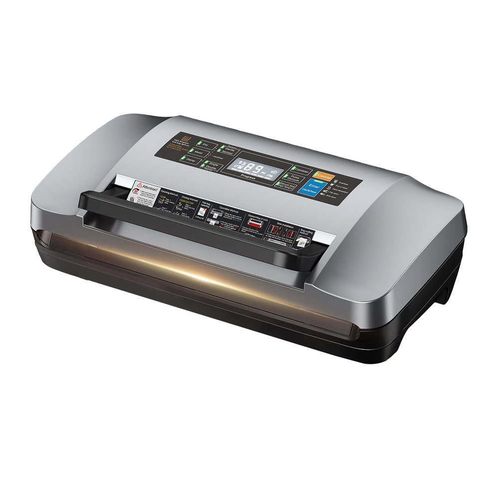 95kPa Commercial Vacuum Sealer with Double Pump & Built-in Cutter
