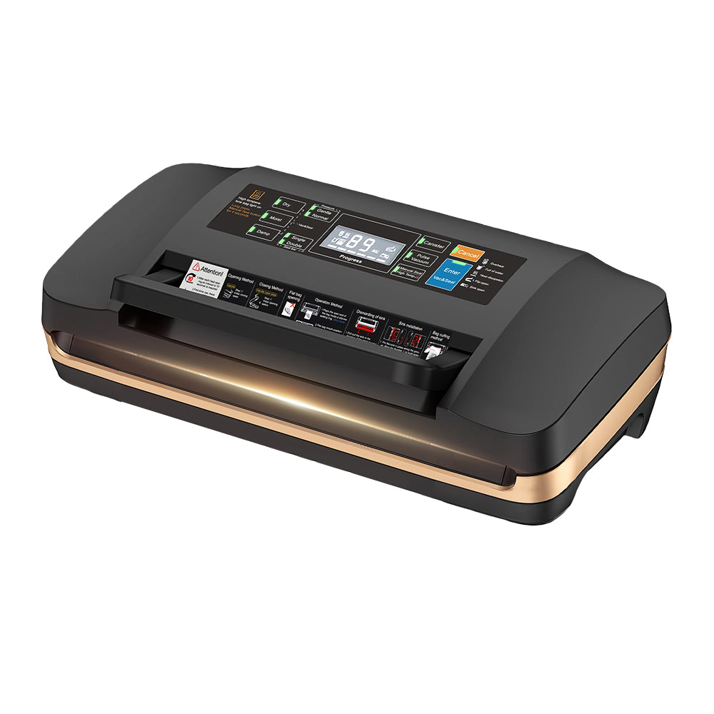 95kPa Commercial Vacuum Sealer with Double Pump & Built-in Cutter