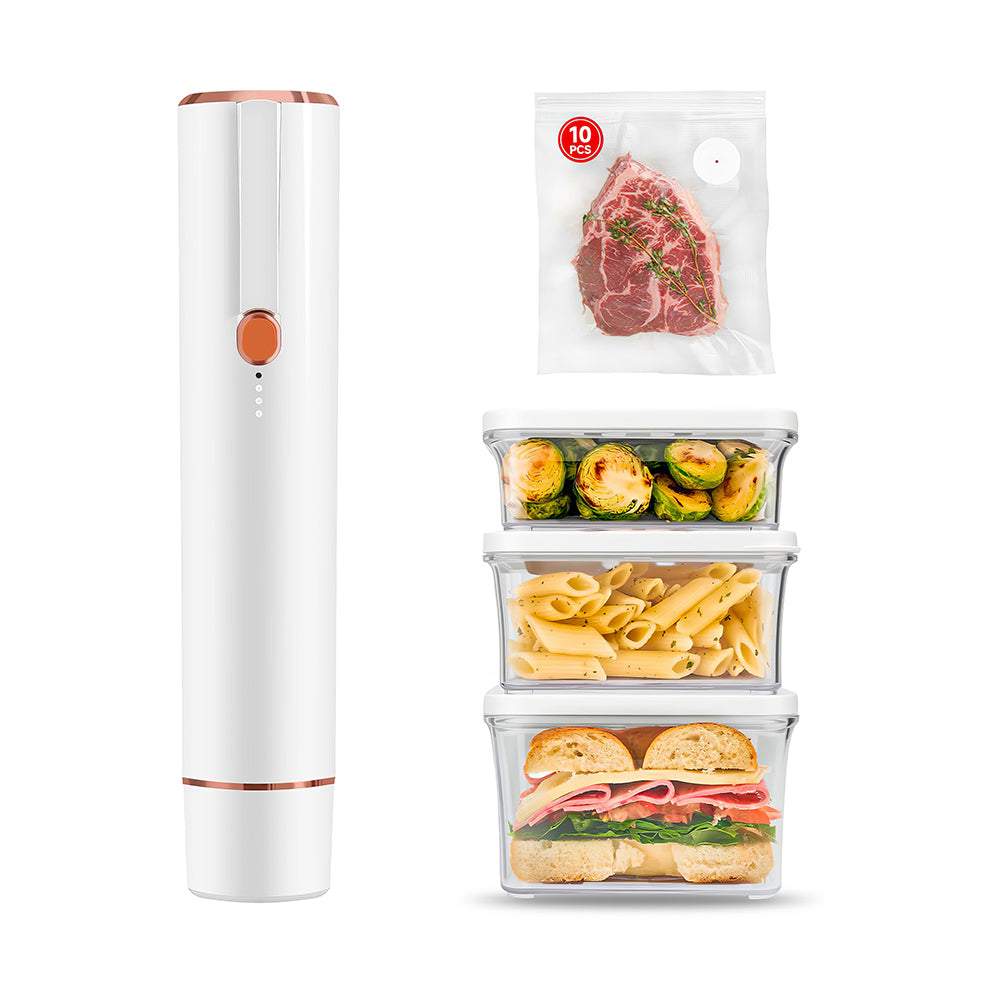 Handheld Vacuum Sealer with 3 Containers & 20 Reusable Bags