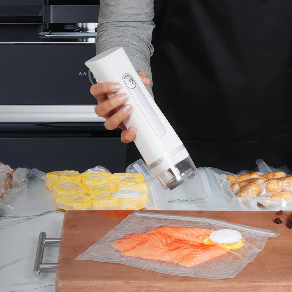 Handheld Vacuum Sealer with Visible Water Tank & 30 Reusable Bags