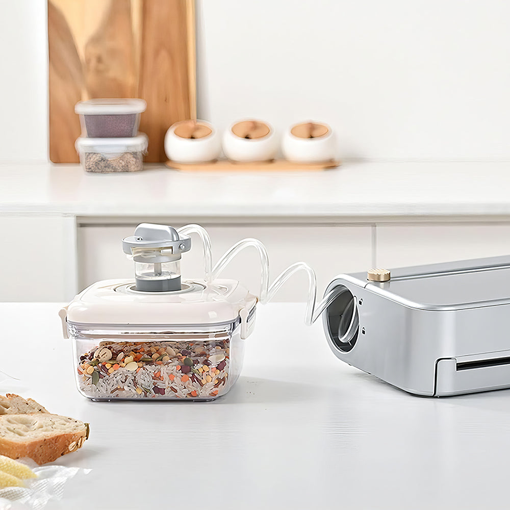 Smart Vacuum Sealer with Built-in Cutter & 5M Bag Roll, 5 Modes