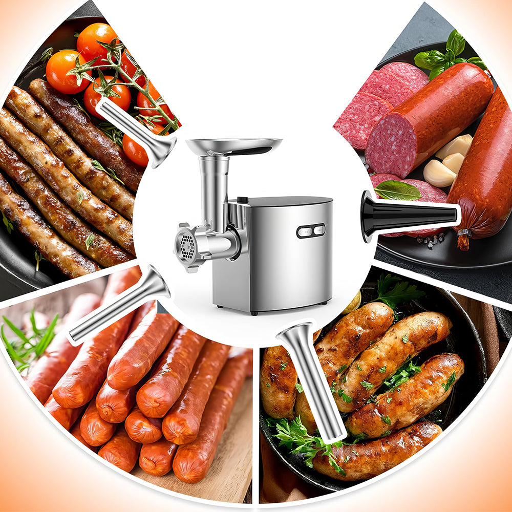 Electric Meat Grinder 2600W Heavy Duty with Sausage & Kubbe Kit