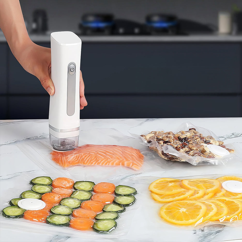 Handheld Vacuum Sealer with Visible Water Tank & 30 Reusable Bags