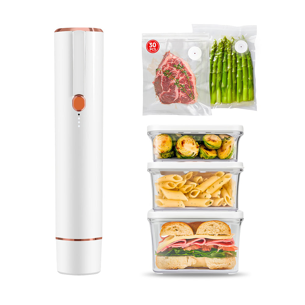Handheld Vacuum Sealer with 3 Containers & 20 Reusable Bags