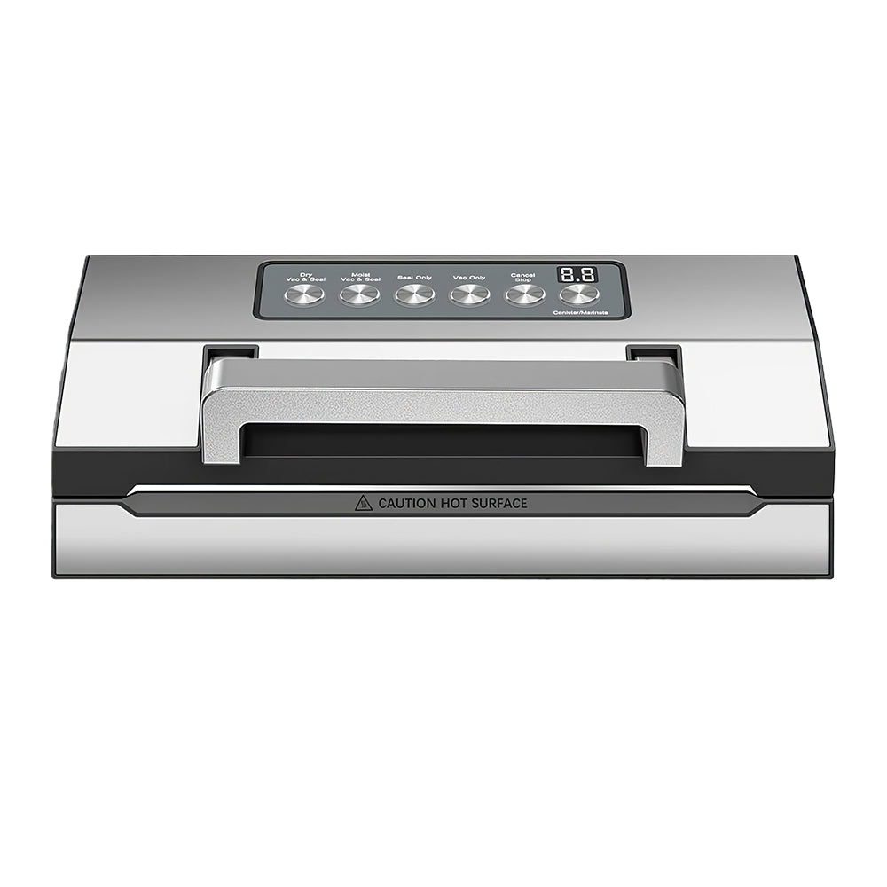 Upgraded Stainless Steel Vacuum Sealer with Double Heat Seal & Cutter