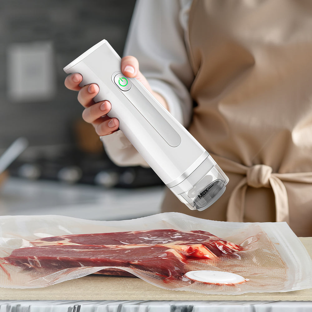 Handheld Vacuum Sealer with Visible Water Tank & 30 Reusable Bags