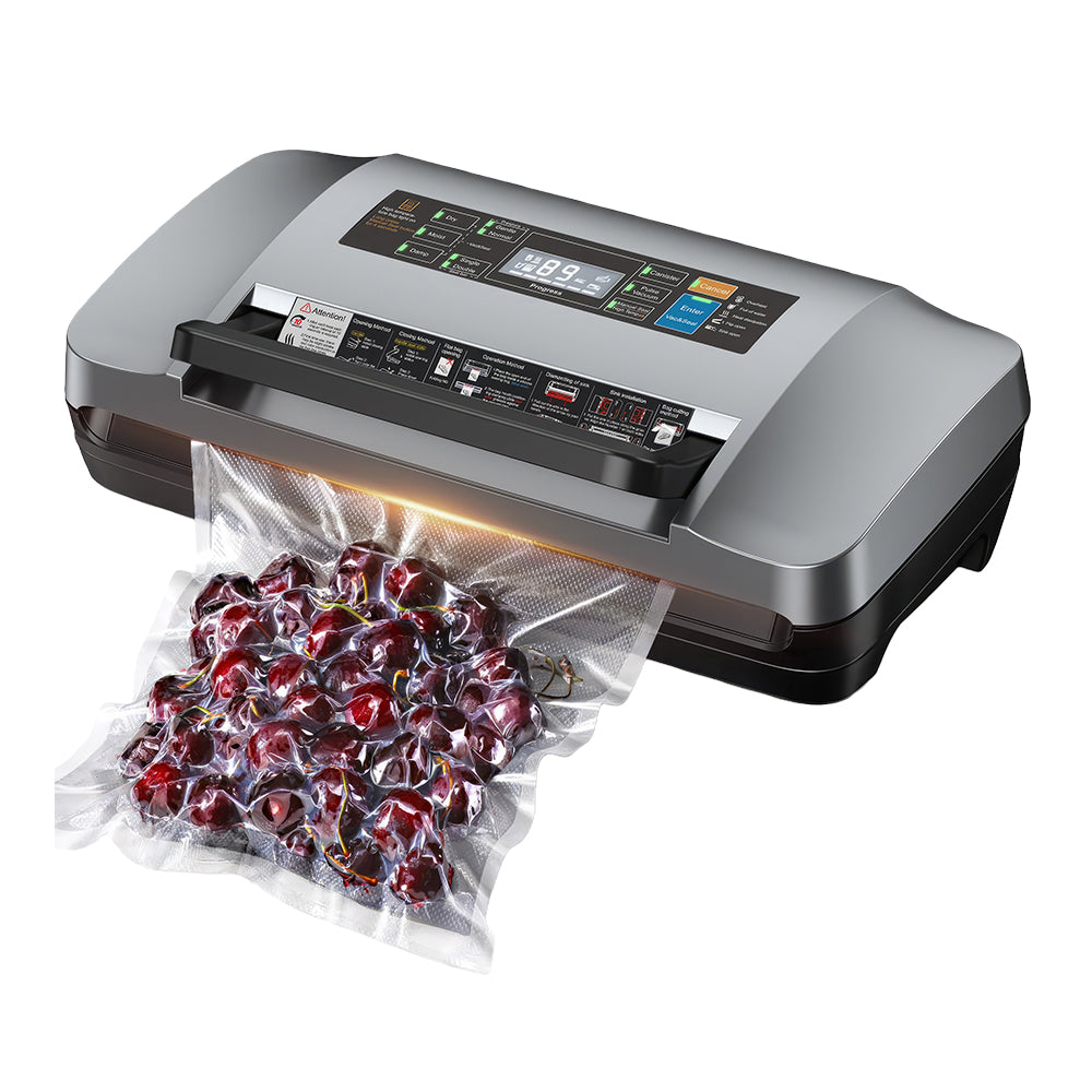 95kPa Commercial Vacuum Sealer with Double Pump & Built-in Cutter