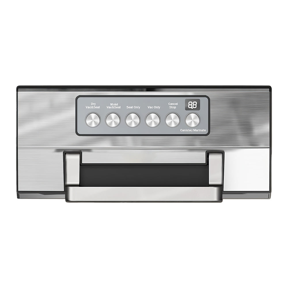 Upgraded Stainless Steel Vacuum Sealer with Double Heat Seal & Cutter