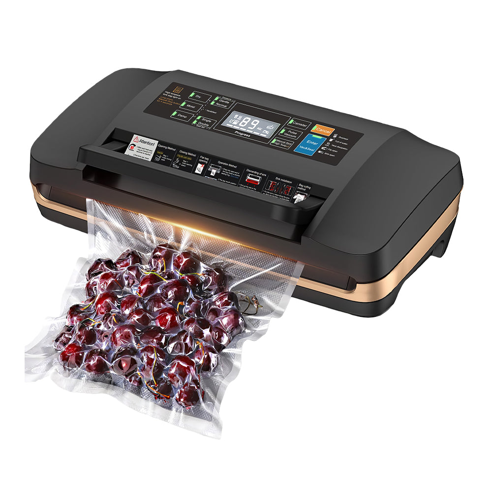 95kPa Commercial Vacuum Sealer with Double Pump & Built-in Cutter