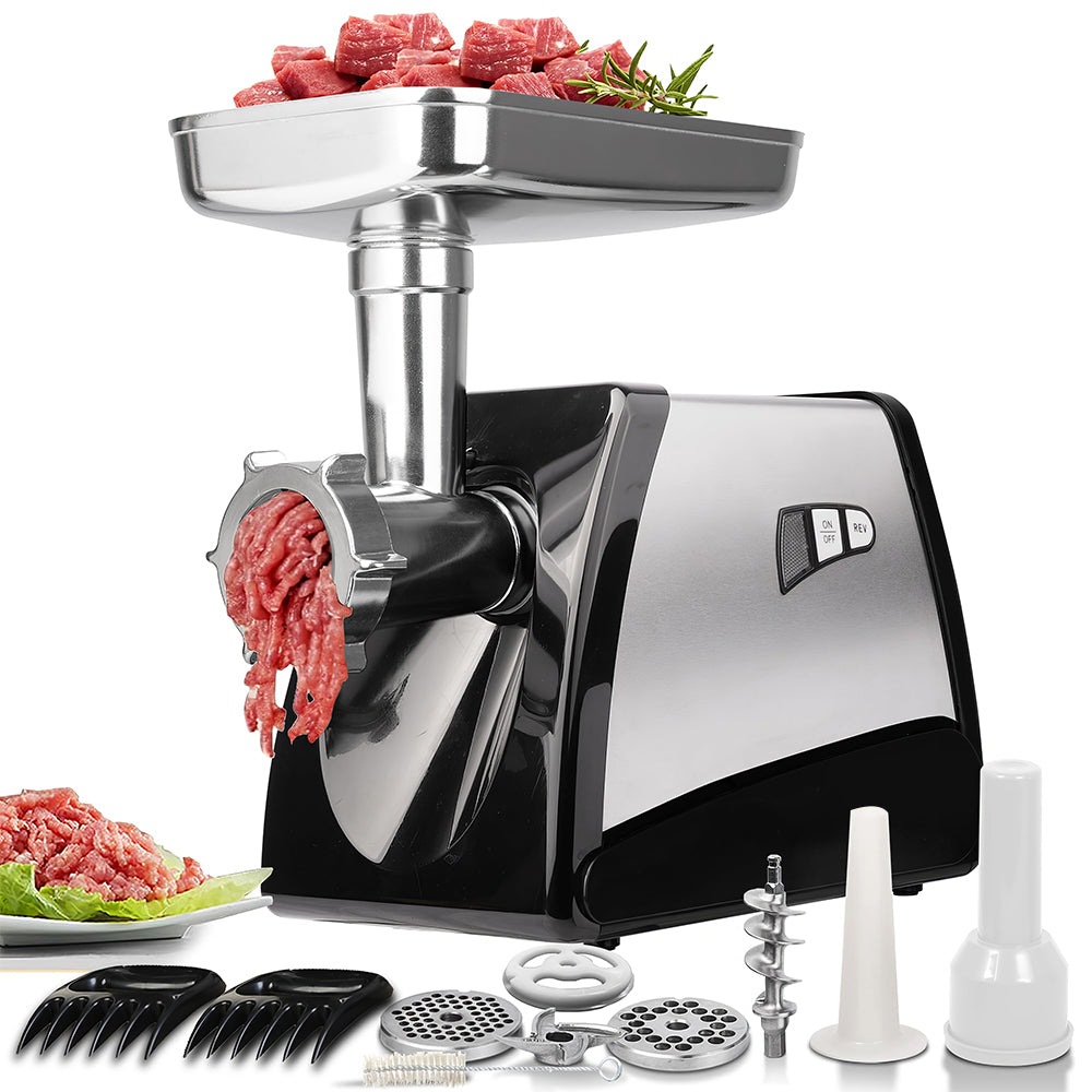 Electric Meat Grinder #12, 575W Stainless Steel Mincer with Sausage Kit